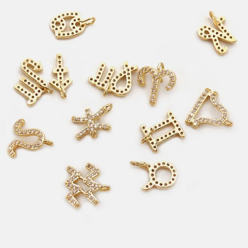 12 Constellation Initial Pendant