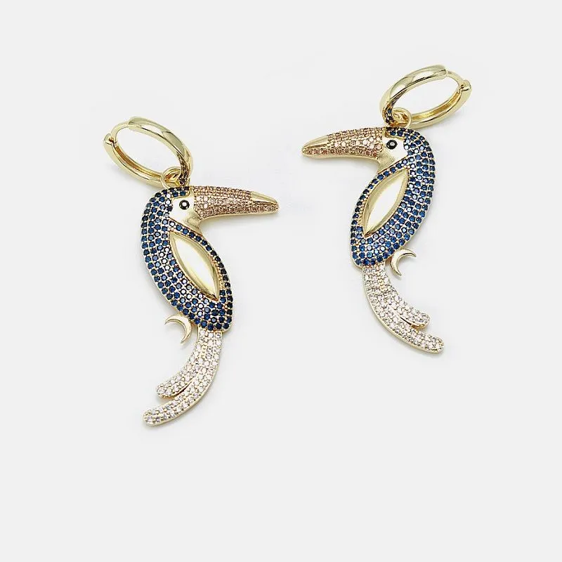 Big Bird Cz Tsiaj Earring