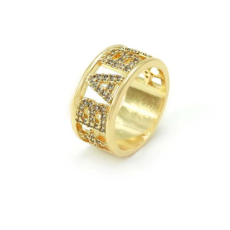 Kub Plated Initial Letter Ring
