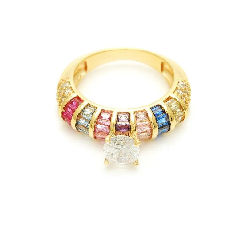 Mix Zircon Poj Niam Ring Design