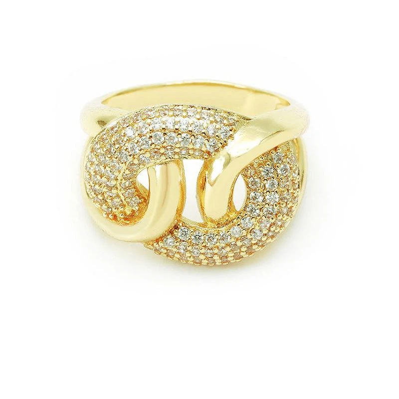 Pave Cz Silver Nplhaib Rau Poj Niam