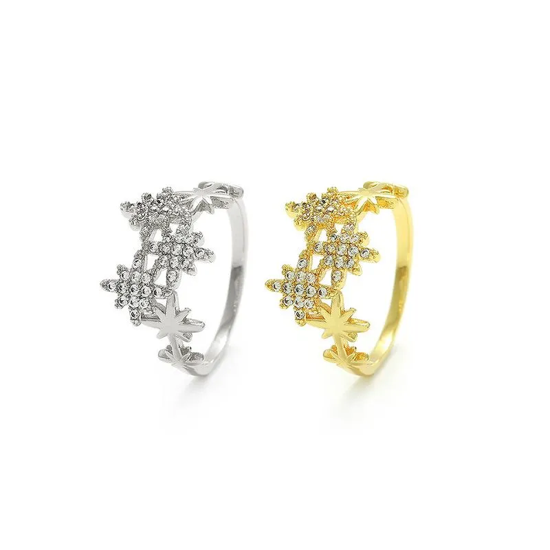 Snowflake Design Women Ring