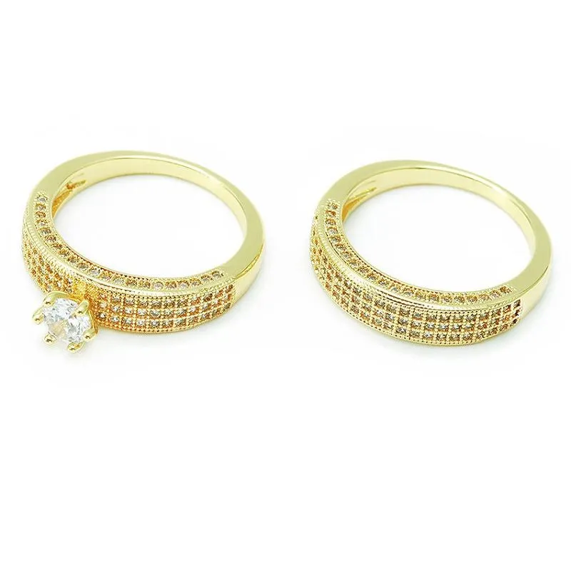 Cim Kub Plated Bridal Nplhaib Teeb