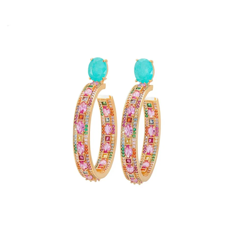 Kub plated zircon cov poj niam fusion cov ntsej muag